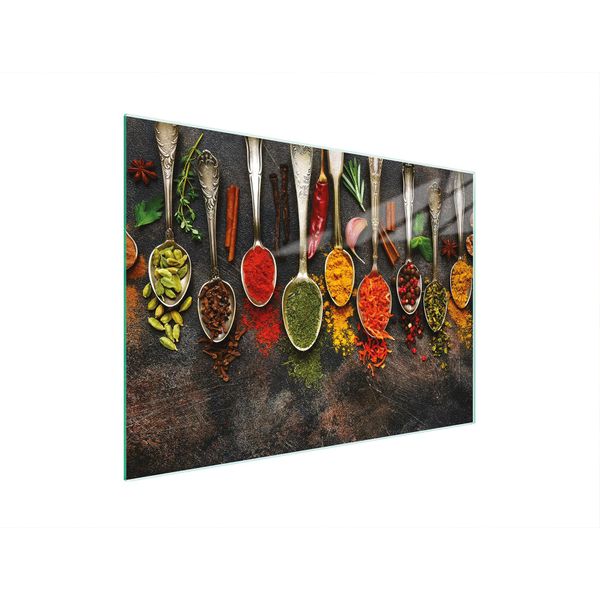 Tagliere Piastra Copriforno Tagliere In Vetro Multiplo 30X22 Cm Spezie Ardesia-image