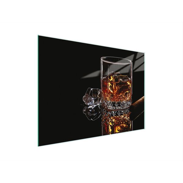 Tagliere Piastra Di Copertura Per Fornelli Tagliere Multiglass 30X22 Cm Bevanda Nero-image