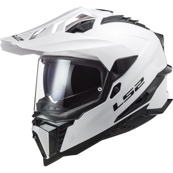 LS2 Casco Enduro "MX701 Explorer Solid"" 3 Bianco, Taglia 65 / 66 = 3XL"-image