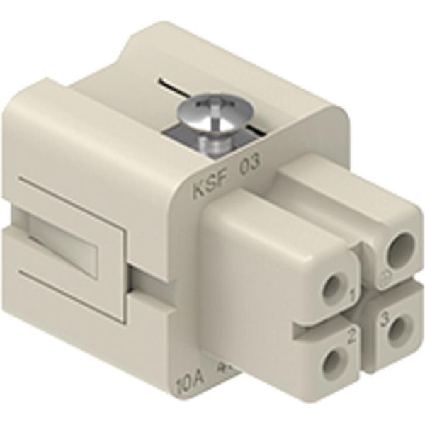 Cksf 03 I.L.M.E. Ilme Cks Inserto Presa (F) Connessione A Morsetto A Gabbia, 3 Poli+Pe 400V, 10A - 40Pz-image