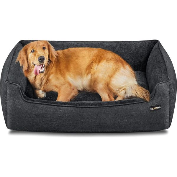 Cuccia Per Cani Feandrea, Sfoderabile, 110 X 75 X 27 Cm, Grigio Scuro-image