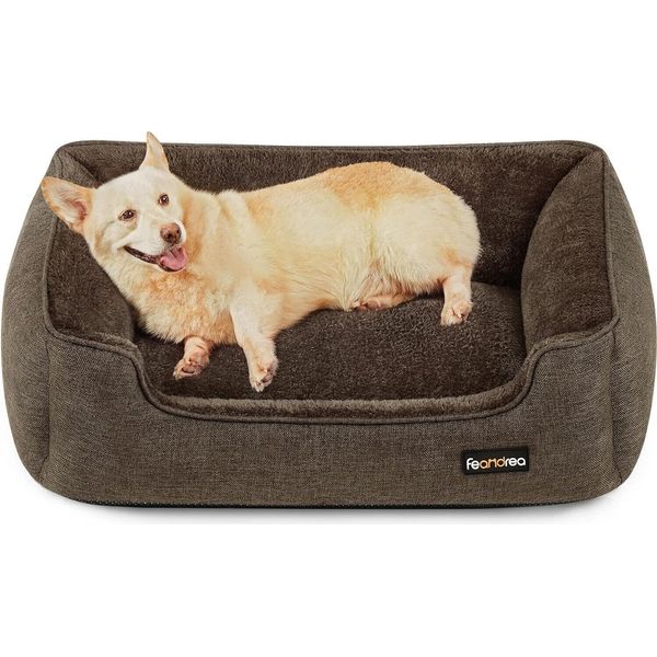 Cuccia Per Cani Feandrea, Sfoderabile, 90 X 75 X 25 Cm, Marrone-image