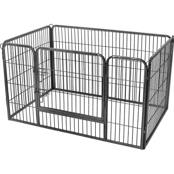 Feandrea, Recinto Per Cuccioli, Recinto Per Cani, Recinto Per Esterni, Box Per Cani 122 X 80 X 70 Cm-image
