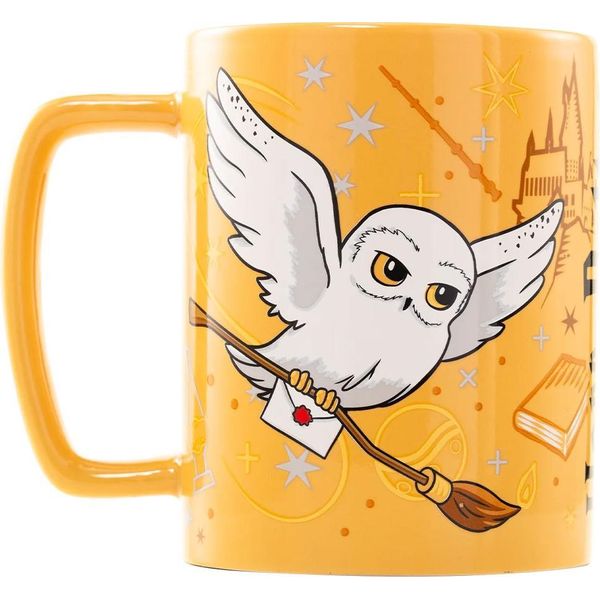 Harry Potter - Tazza Da Caffè, Fluffy TA12960 (Taglia Unica) (Giallo Senape/Bianco/Nero)-image