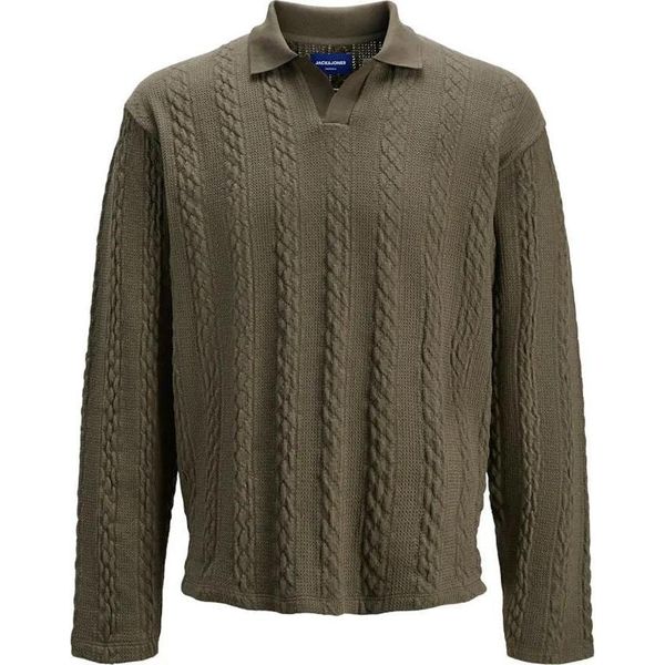 Jack & Jones Polo Invernale A Manica Lunga Con Cavo Verde L Uomo Verde L-image