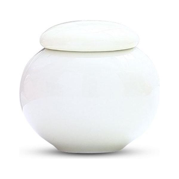 Elegante Mini Urna Per La Conservazione Delle Ceneri Da 100 Ml - Urna Commemorativa Per Animali E Persone - Bianco-image