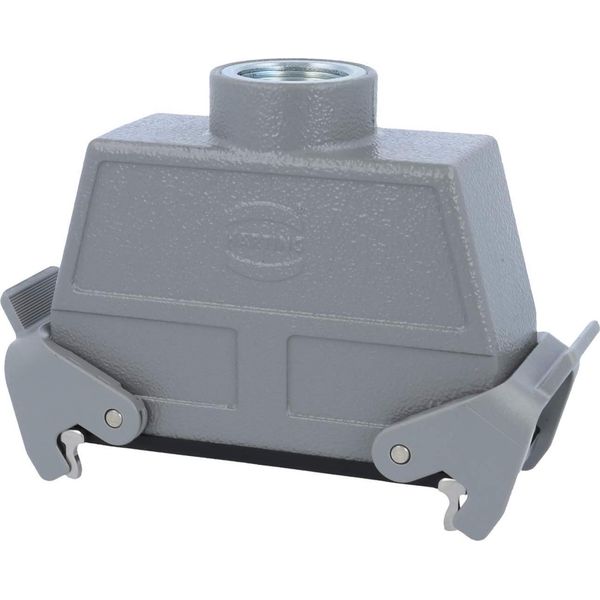 09300240730 Harting Han 24B Custodia Ad Alto Accoppiamento, 1Xpg21 Uscita Cavo Dritta, Con 2 Traverse PG21 Pressacavo-image