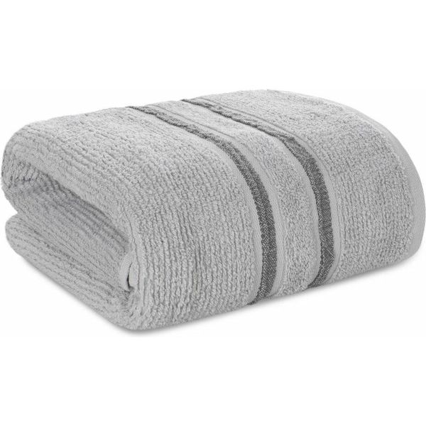 Eurofirany | Telo Da Bagno - Asciugamano - 50 X 90 Cm - Argento - Spugna - Cotone-image
