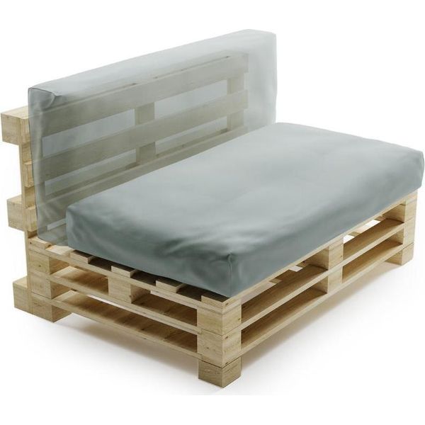Cuscino Sfoderabile Per Pallet In Poliestere Bananair 120X60 Cm Grigio Chiaro-image