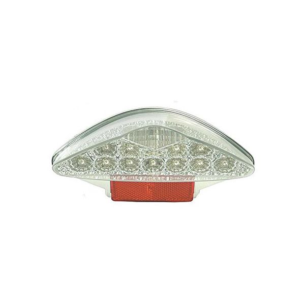 Fanale Posteriore Tnt "Lexus 2"" In Vetro Chiaro A Led, Omologato Con Integrato"-image