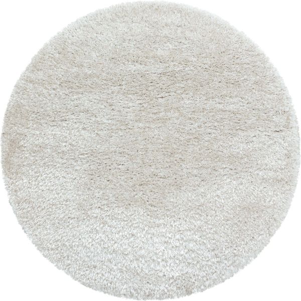 Teppium Tappeto A Pelo Alto Unito Super Morbido Shaggy Soffice E Accogliente Per Soggiorno Moderno, Dimensioni: 80 Cm Rotondo-image
