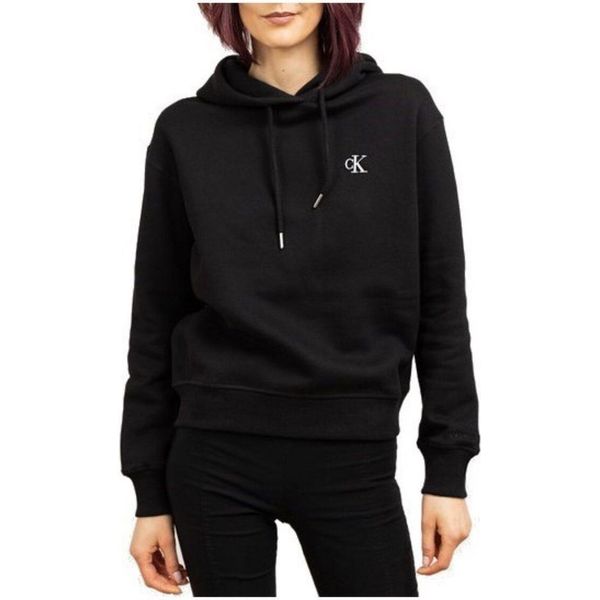 Calvin Klein Jeans - Felpa Donna Con Cappuccio E Logo - Taglia Xs-image