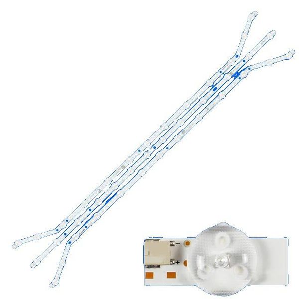 Strisce Di Retroilluminazione A Led, Compatibili Con 40 Modelli Di Tv, Facile Installazione, 13 13 13 Led, 45 Pezzi Per 15 Tv-image