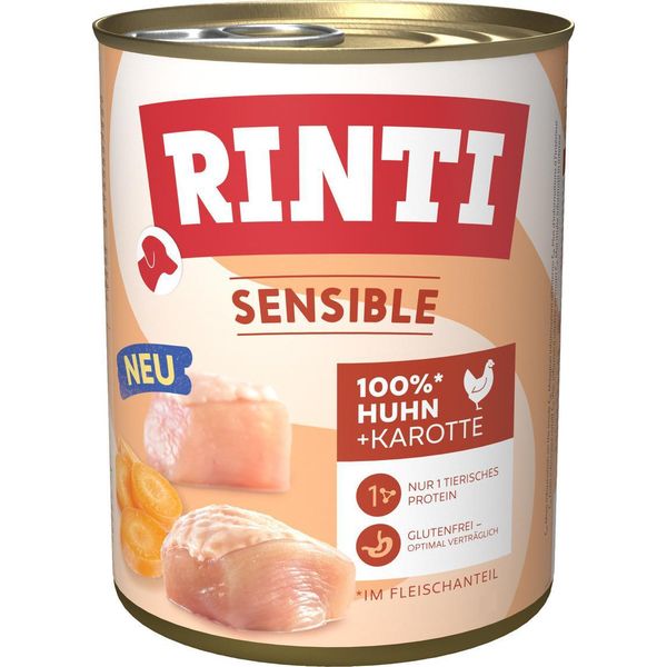 Rinti 800Gx6 Sensible Poulet&Carotte-image