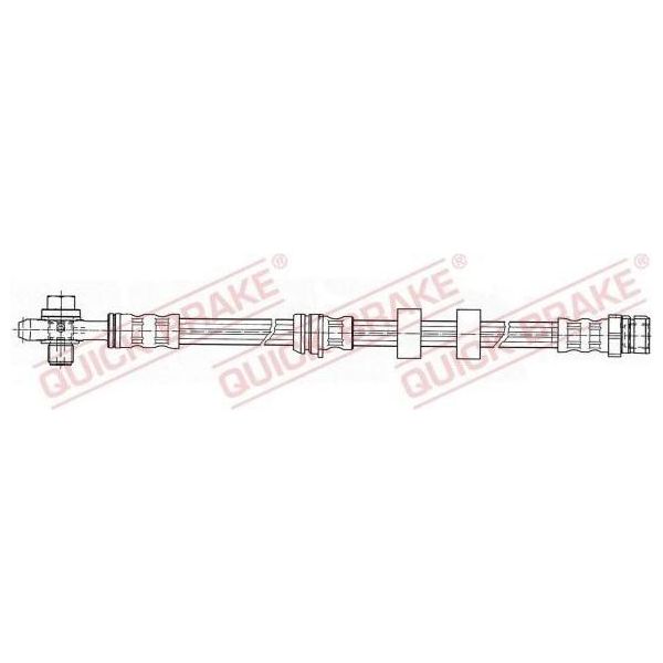 Quick Brake 58.984X Tubo Freno Per Vw Polo (9N) Fox Hatchback (5Z1, 5Z3, 5Z4) Polo Berlina (9N4) Polo Berlina (9A4, 9A2, 9N2, 9A6) Per Skoda-image