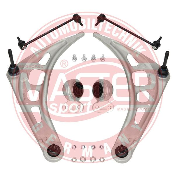 MASTER-SPORT 36799/2-SET-MS Set Di Sterzo, Set Di Bracci Oscillanti, Asse Anteriore Sinistro + Destro Per Bmw 3 (E46)-image