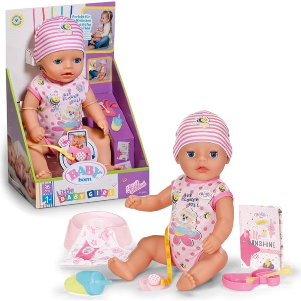 Baby Born Lena (Little Baby Girl) 36 Cm, Bambola Con 7 Funzioni Per Bambini A Partire Da 1 Anno, Funziona Senza Batteria, Alta 36 Cm, 834596 Zapf Creation-image