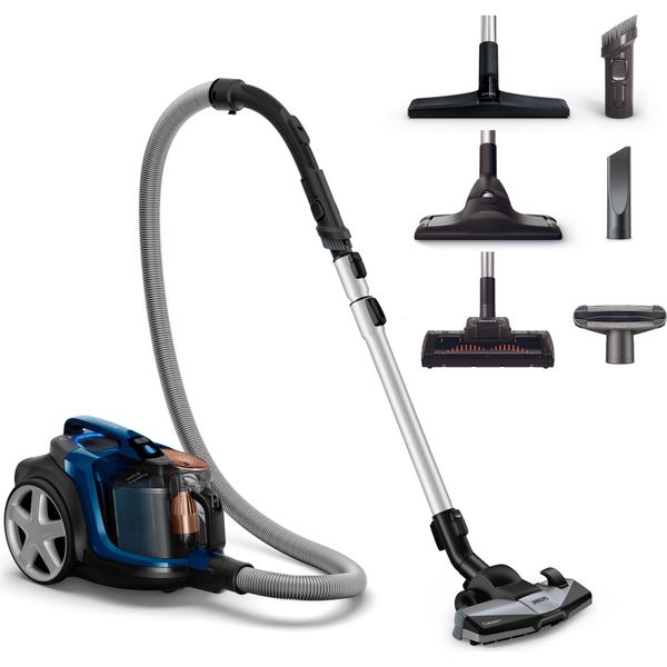 Philips Powerpro Expert, Aspirapolvere Senza Sacco, Filtro Antiallergie, Raccolta Polvere 99,9%, 900 W, Nero (FC9747/09)-image