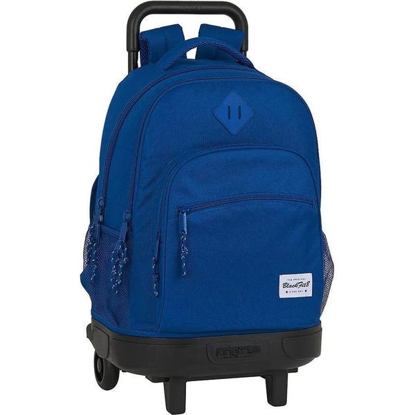 Safta Zaino Grande Con Ruote Compatte Staccabili Blackfit8 Oxford-image