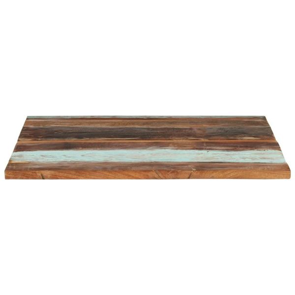 Piano Del Tavolo Quadrato 80X80 Cm 25-27 Mm In Legno Massiccio Di Recupero-image