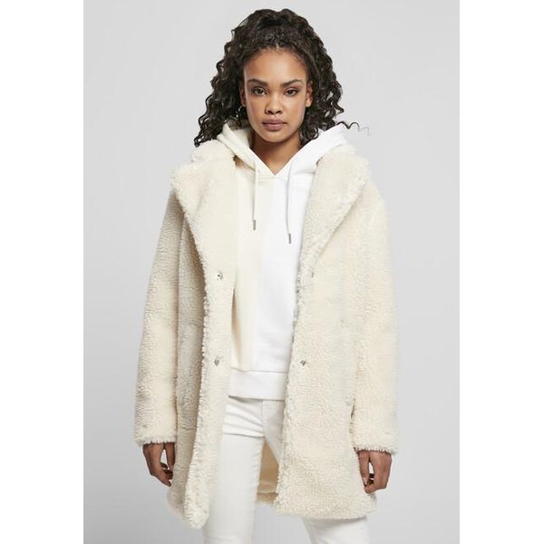 Urban Classics Donna - Mantello Sherpa Oversized Weiß - 4XL-image