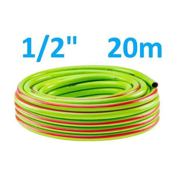 Verto Tubo Da Giardino Professionale Da 1/2 Pollice, Lunghezza 20 M, 3 Strati - Tubo Flessibile E Resistente Ai Raggi Uv-image
