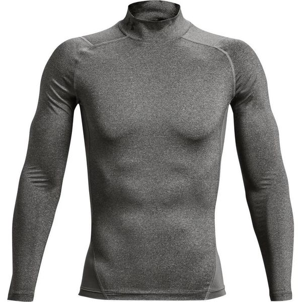 Under Armour Heatgear Armour Mock Langarm Trainingsshirt Herren 090 - Carbon Heather/Nero Xs-image