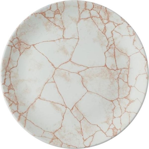 Churchill Studio Prints Kintsugi Evolve Coupe Plate, Corallo, 260 Mm, (12 Pezzi)-image