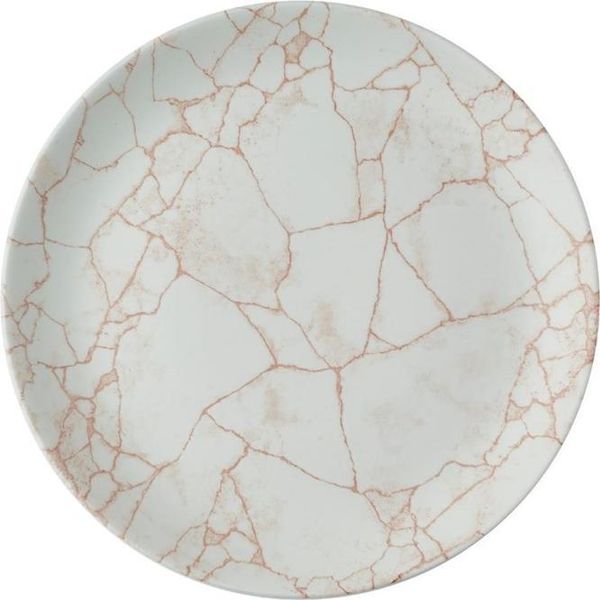Churchill Studio Prints Kintsugi Evolve Coupe Plate, Corallo, 285 Mm, (12 Pezzi)-image