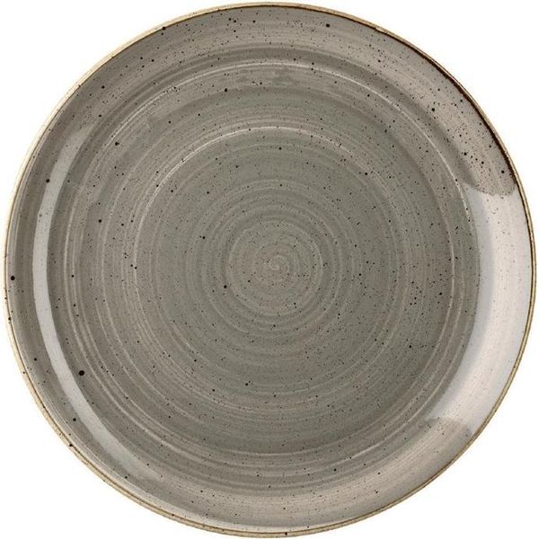 Churchill Stonecast, Piatto Fondo Rotondo, Grigio Pepe, 165 Mm, (12 Pezzi)-image