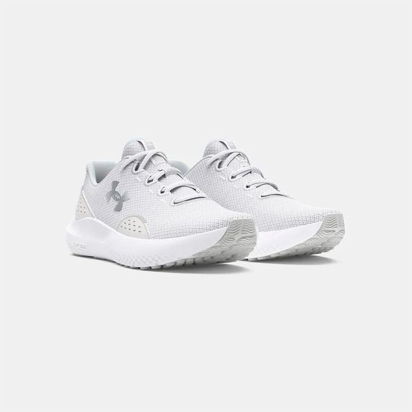 Under Armour W Charged Surge 4 Scarpe Da Corsa Da Donna 3027007 100 Bianco/Grigio, Taglia Della Scarpa: 41 Eu-image