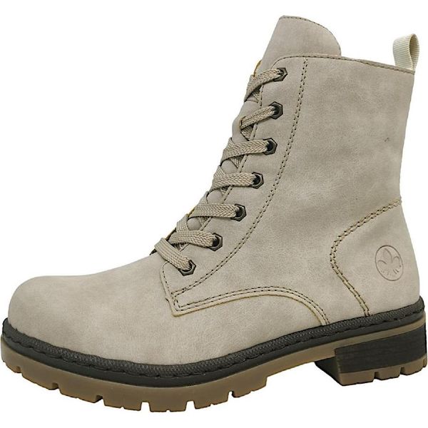 Rieker Scarpe Da Donna Stivali Stringati Beige Tempo Libero, Numero Di Scarpe: 39 Eu-image