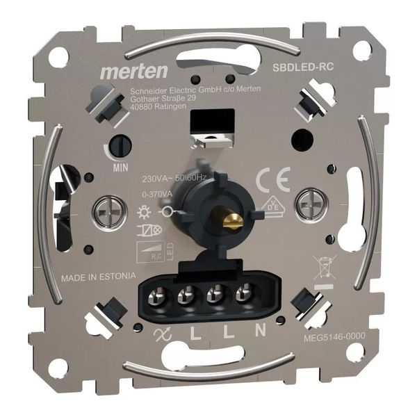 Merten MEG5146-0000 Inserto Dimmer Rotativo Led Multifilo Ac 230 V, 50/60 Hz-image