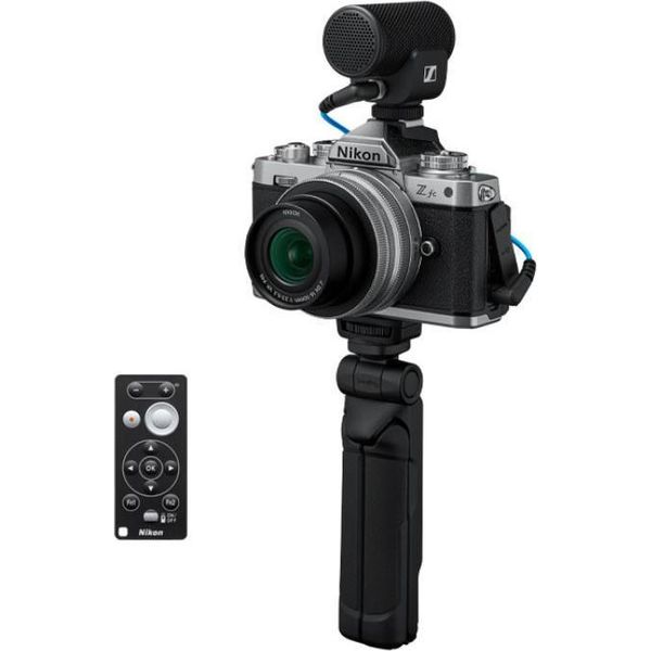Kit Vlogger Nikon Z Fc + Z 16-50 Silver Con Treppiede + Microfono + Telecomando-image