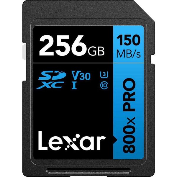 Scheda Lexar Sdxc 800X Pro Blue Series 256GB UHS-1 V30 - Lettura 150-image