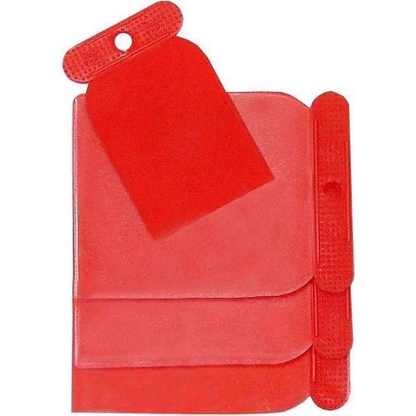 Set Di Pietre Raschietto In Plastica Per Carrozzeria 4 Pezzi Rosso Rosso Taglia Unica-image
