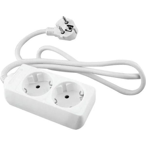 Onlex Cavo Base 2 Prese 1,5 M Trasparente Taglia Unica / Spina Ue 220V Trasparente Taglia Unica-image