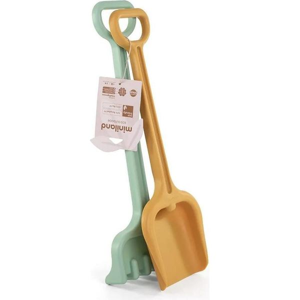 Miniland Outdoor Eco Toy - Pala E Rastrello Xl Giallo Sostenibile-image