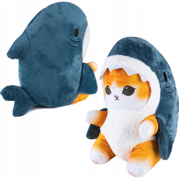 Gattino Mascotte Gatto Squalo Carino Di Peluche-image