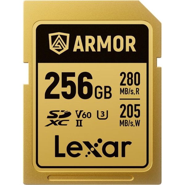Scheda Lexar Sdxc Pro Gold Series Armor UHS-II 256 Gb IP68 R280/W205-image