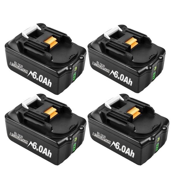 Batteria Agli Ioni Di Litio, Capacità 18V 6000Mah, Caratteristiche Di Sicurezza, 4 Batterie 60Ah-image