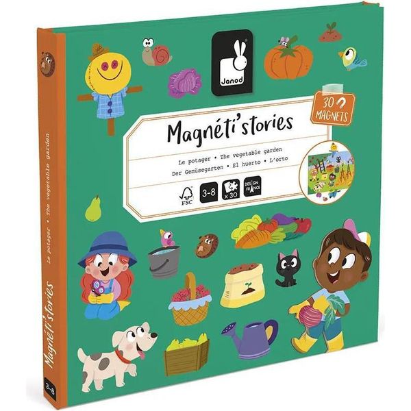 Giocattolo Magnetico Janod - Orto Magneti Stories - Gioco Educativo-image