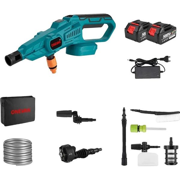 Idropulitrice, 200 Bar Di Pressione, 3500W Di Potenza, 2 Batterie 1 Caricatore Ue-image