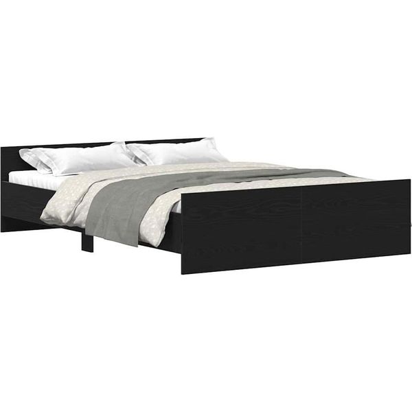 Syfax™ Giroletto Senza Materasso Rovere Nero 140X200 Cm Truciolato-image