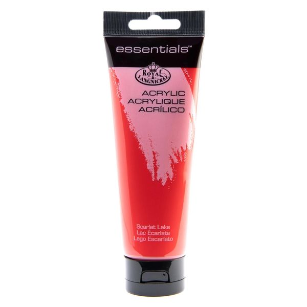 Vernice Acrilica Royal & Langnickel Essentials, 59 Ml, Rosso Scarlatto Fluorescente-image