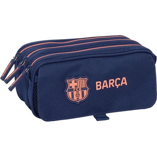 Safta 812526710 F.C Barcelona 2Nd Kit Astuccio Triplo Per Matite Uomo Blu Taglia Unica-image