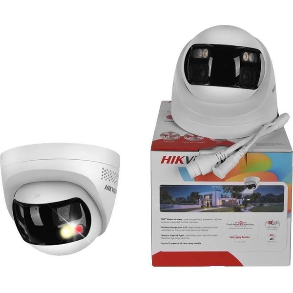 Telecamera Ip Di Rete, Risoluzione 8MP, Grandangolo 180°, Luce Bianca-image