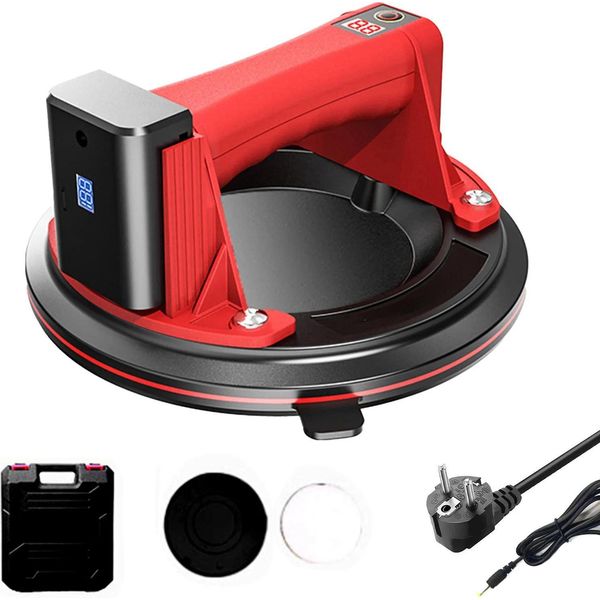 Ventosa Elettrica, Capacità Di Carico 300 Kg, Display Intelligente, Rosso, Rosso-image