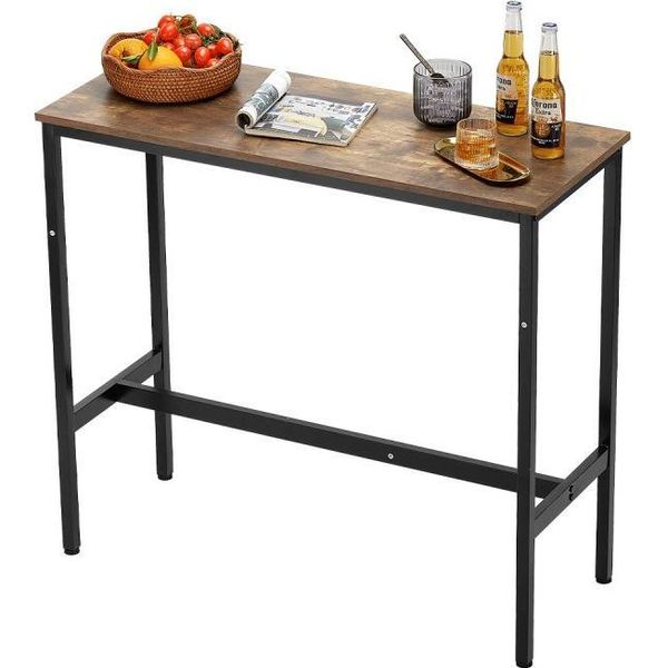 Tavolo Da Bar Alto - Tavolo Da Cocktail Bistrot - Mobili Da Sala Da Pranzo - Dimensioni 991X406X902Mm-image