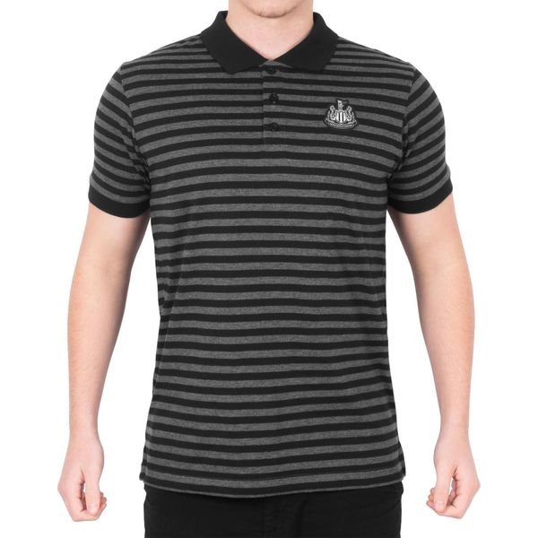 Newcastle United Fc - Polo Da Uomo GF605 (L) (Nero/Grigio)-image